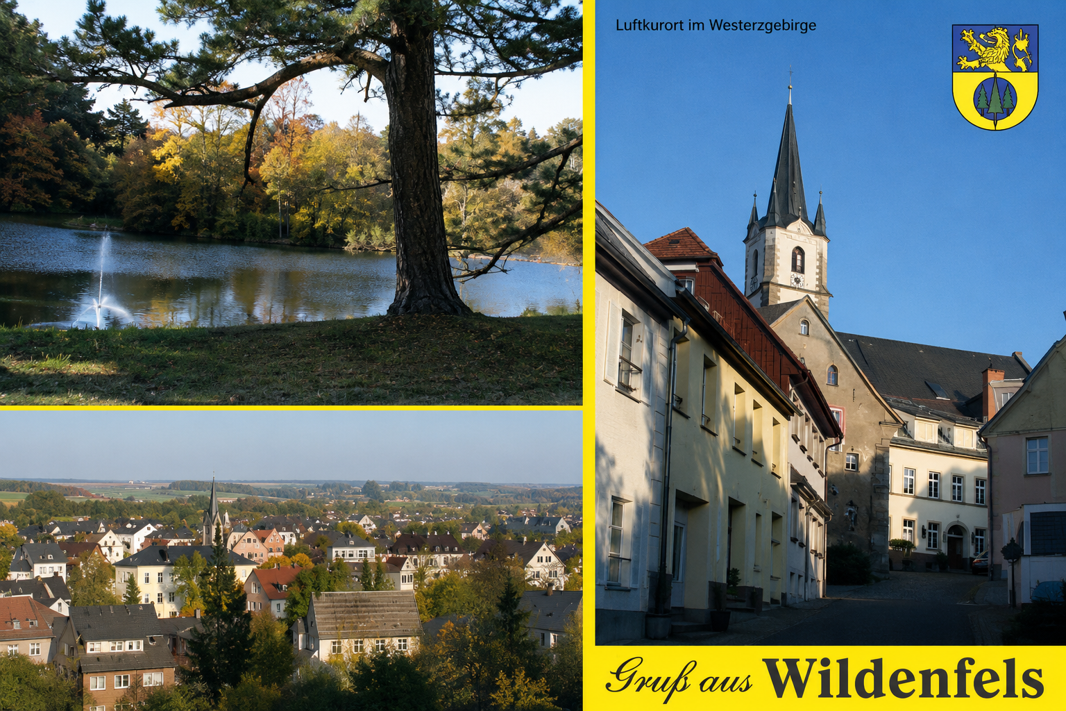 Ansichtskarte Wildenfels Stadtansicht